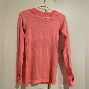 Lululemon Swiftly Tech long sleeve Coral